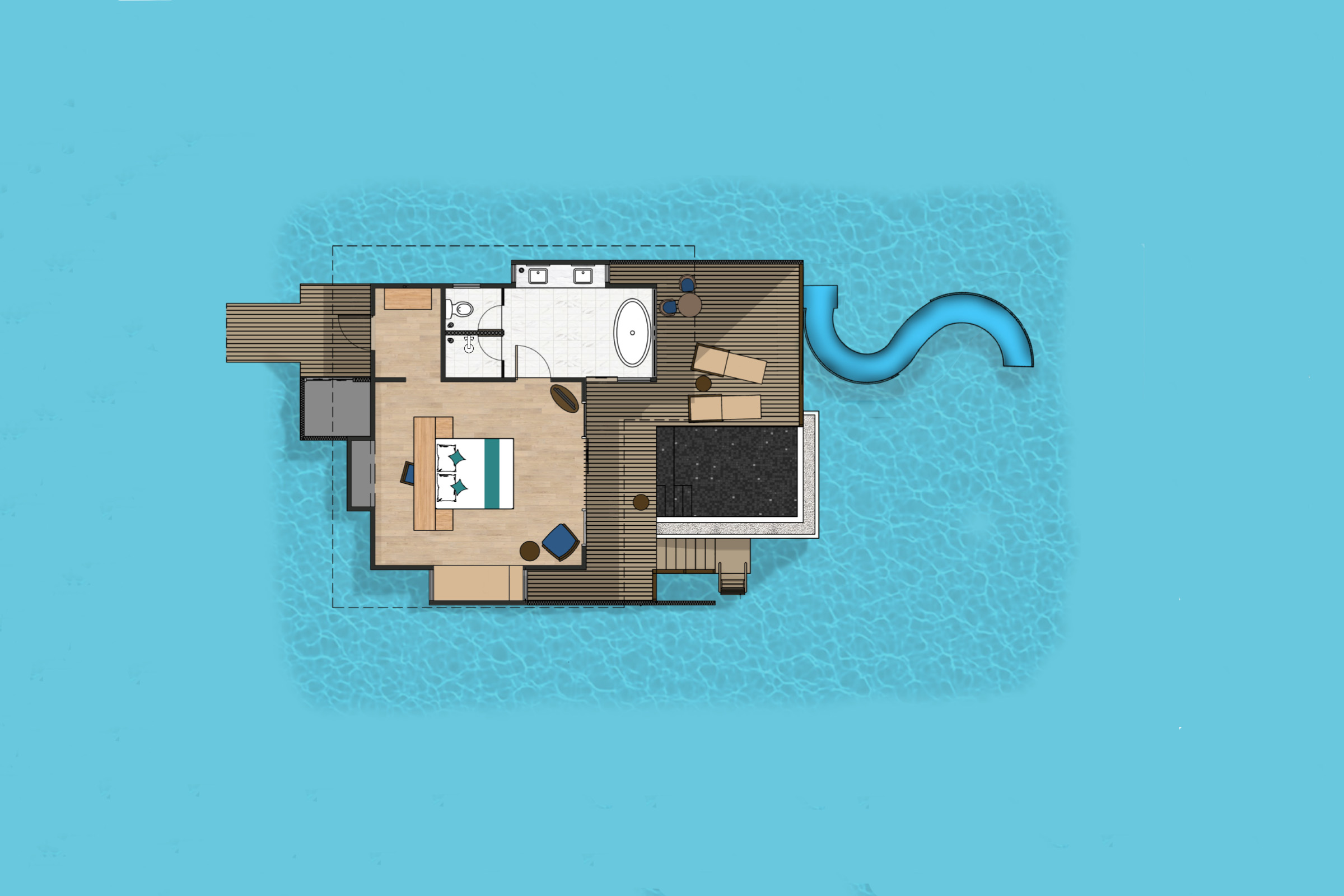 Ocean Villa with Pool + Slide photo 2